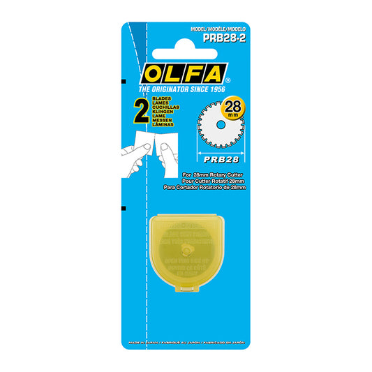 OLFA 28mm Rotary Cutter Replacement Blades PRB28-2 Pack
