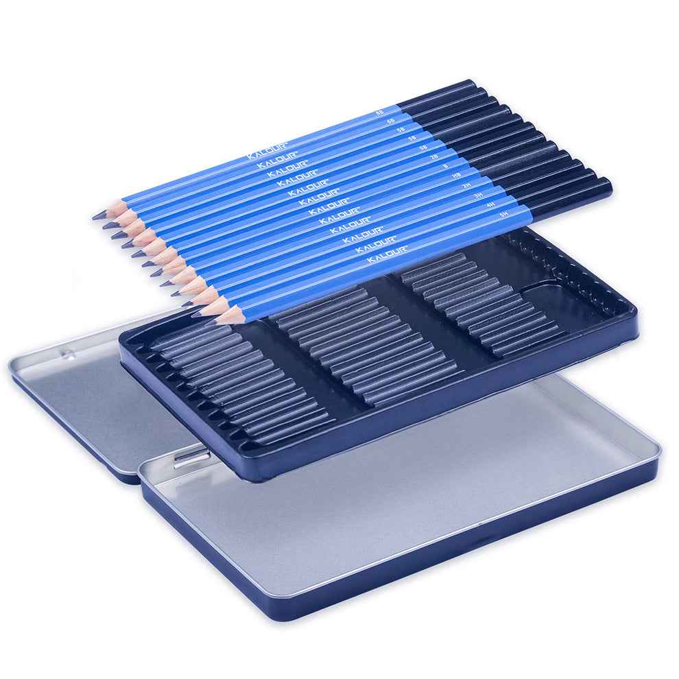 KALOUR 12 Pieces Professional Drawing Sketching Graphite Pencils Set - TTpen