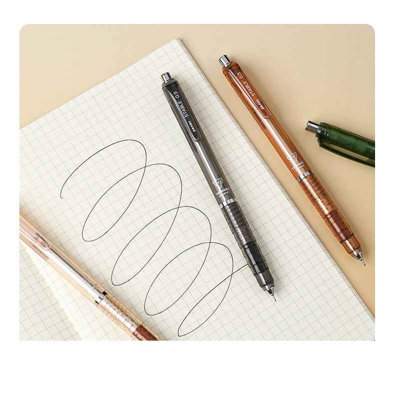Japanese Penac STABLE 0.5MM Click Gel Pen 4 Pack