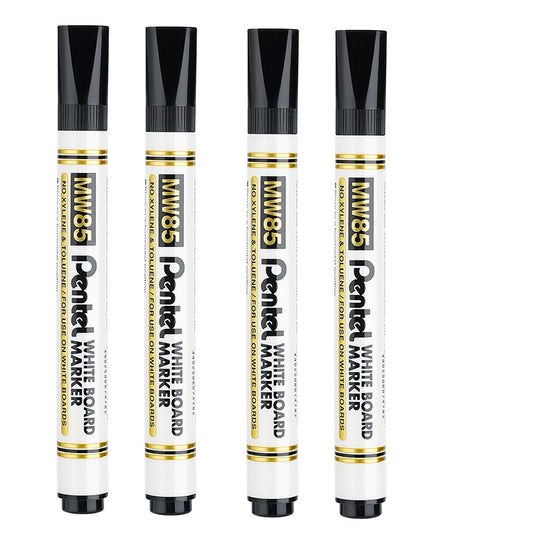 Pentel Everyday Drywipe White Board Markers 2.0mm Bullet Point MW85 4 Pack
