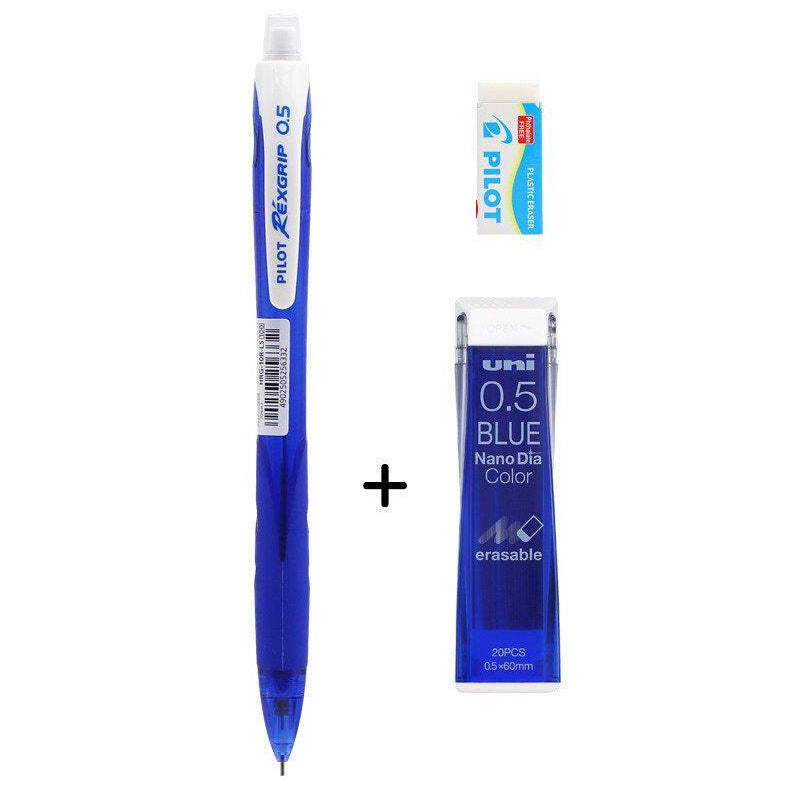 Pilot Rexgrip 05 Mechanical Pencil with Nano Dia Color Leads and Erase