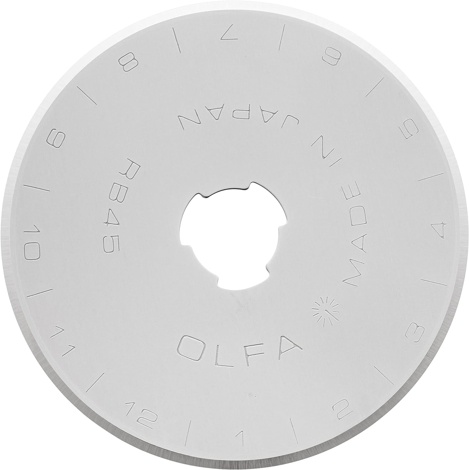 OLFA RB45-10 45mm Straight Edge Rotary Blade,10 Pack