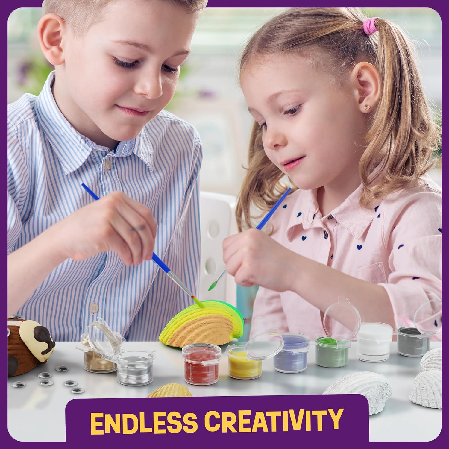 Kids Sea Shell Painting Craft Kit