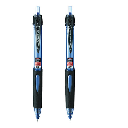 Uni Power Tank Pressurized Ballpoint Pen 0.7mm 2 Pack
