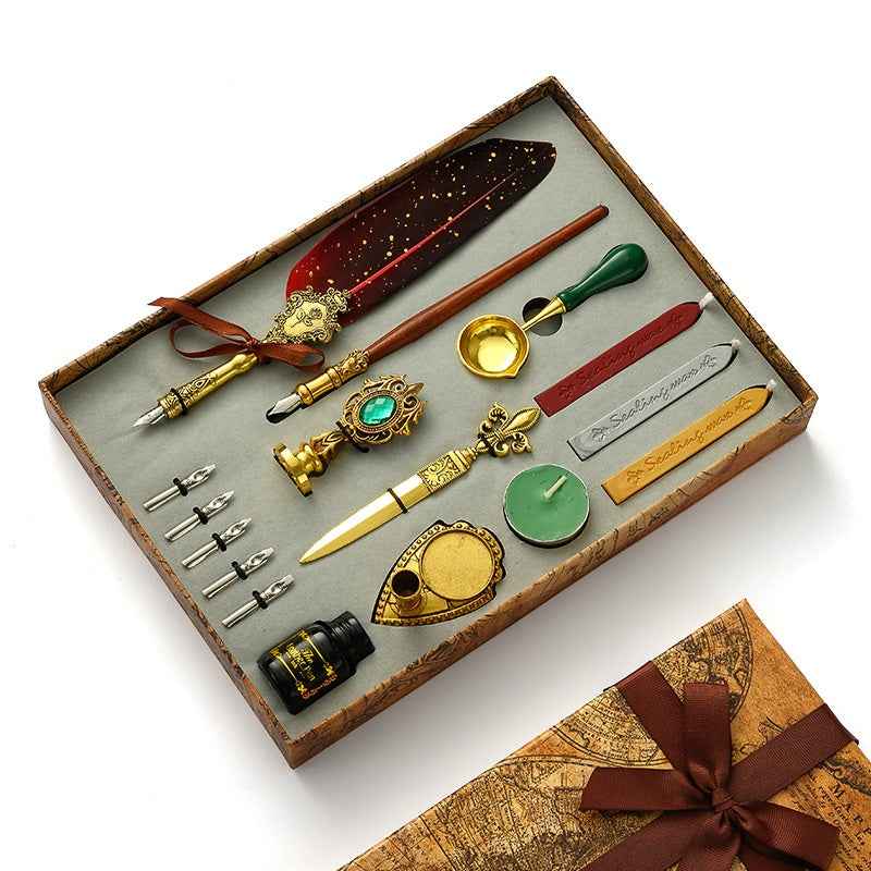 Calligraphy Feather Quill Pen and Ink Set - TTpen