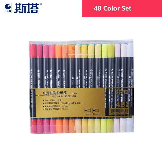 STA 3110 48 Color Double-Ended Watercolour Brush Pen - TTpen