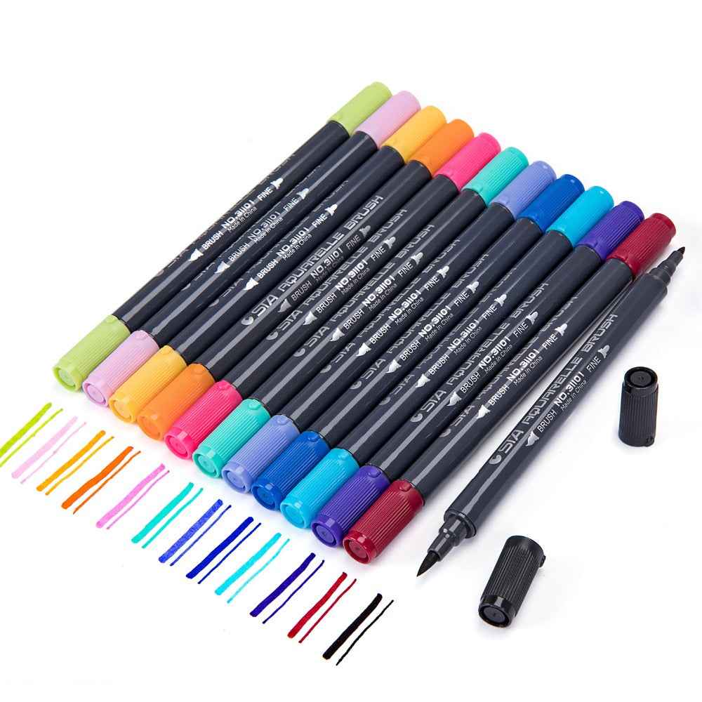 STA 3110 48 Color Double-Ended Watercolour Brush Pen - TTpen