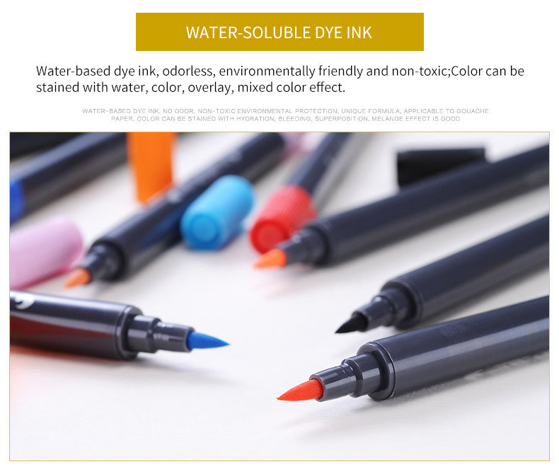 STA 3110 24 Color Double-Ended Watercolour Brush Pen