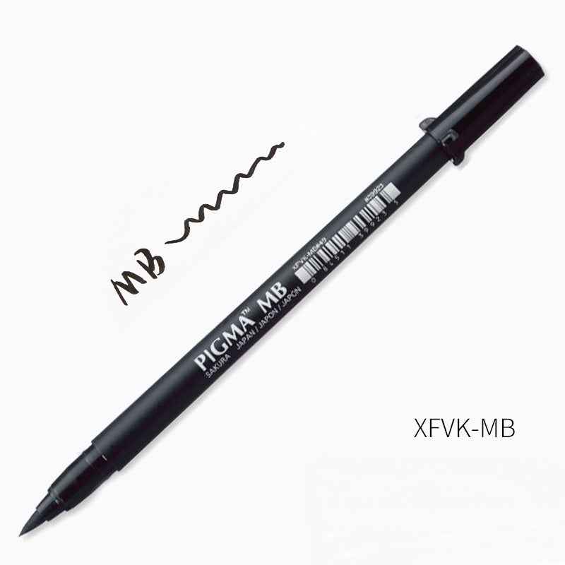 Sakura Pigma Professional Brush Pen - Black (3 Pack) - TTpen