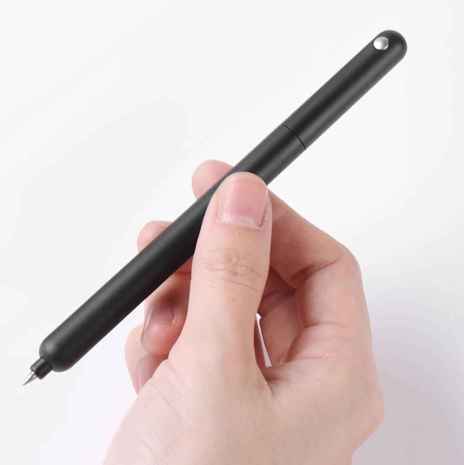 Sankou Metal Rotating Gel Pen 0.5mm Black Ink Anti-Roll