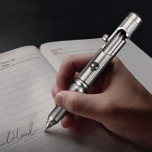 RVS EDC tactische zelfverdedigingspen met 3 navullingen