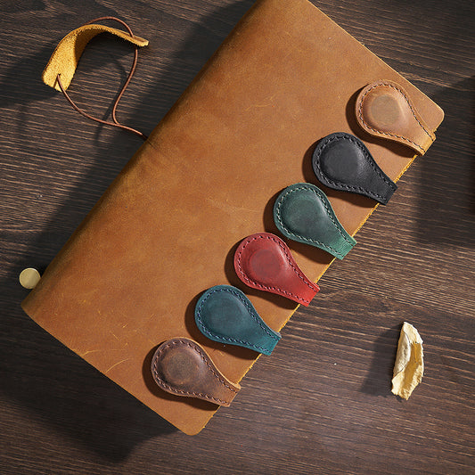 Genuine Leather Magnetic Bookmarks