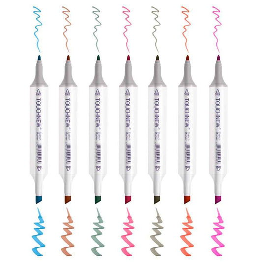 TOUCHNEW 60 Color Sketch Markers Animation Design Set with Carry Bag - TTpen
