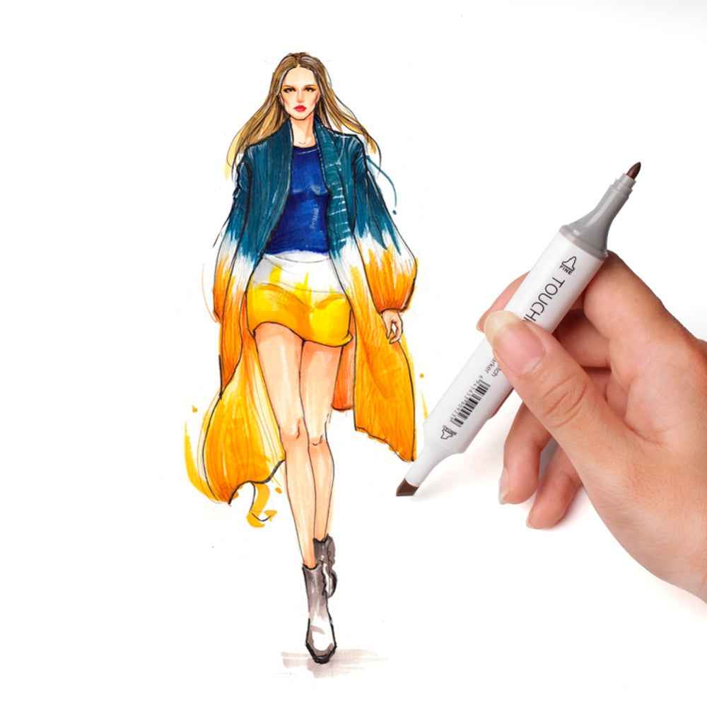 TOUCHNEW 36 Colors Skin Tone Art Alcohol Markers - TTpen
