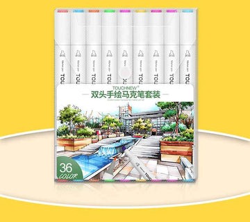 TOUCHNEW T8 36 Color Alcohol Based Art Drawing Markers Pens - TTpen