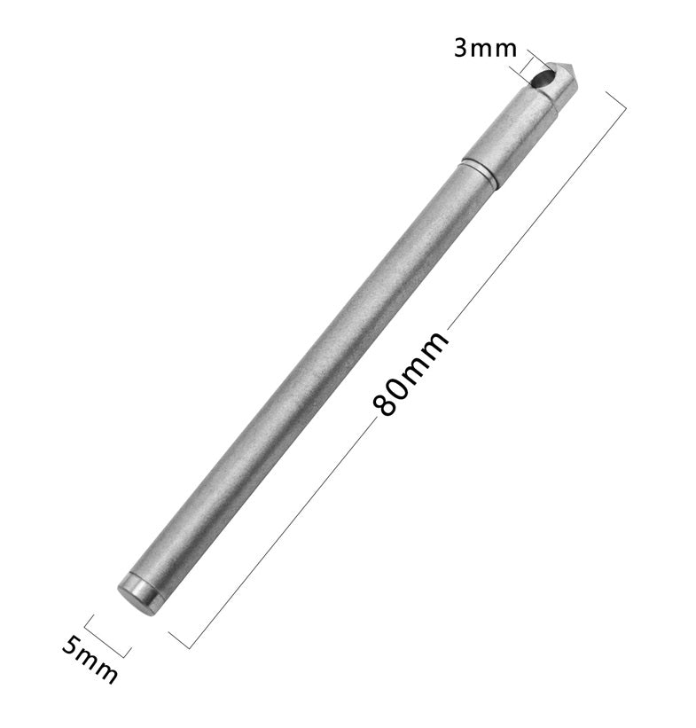 Tactical Keychain Pen – Titanium Mini Ballpoint for Survival & Daily Use