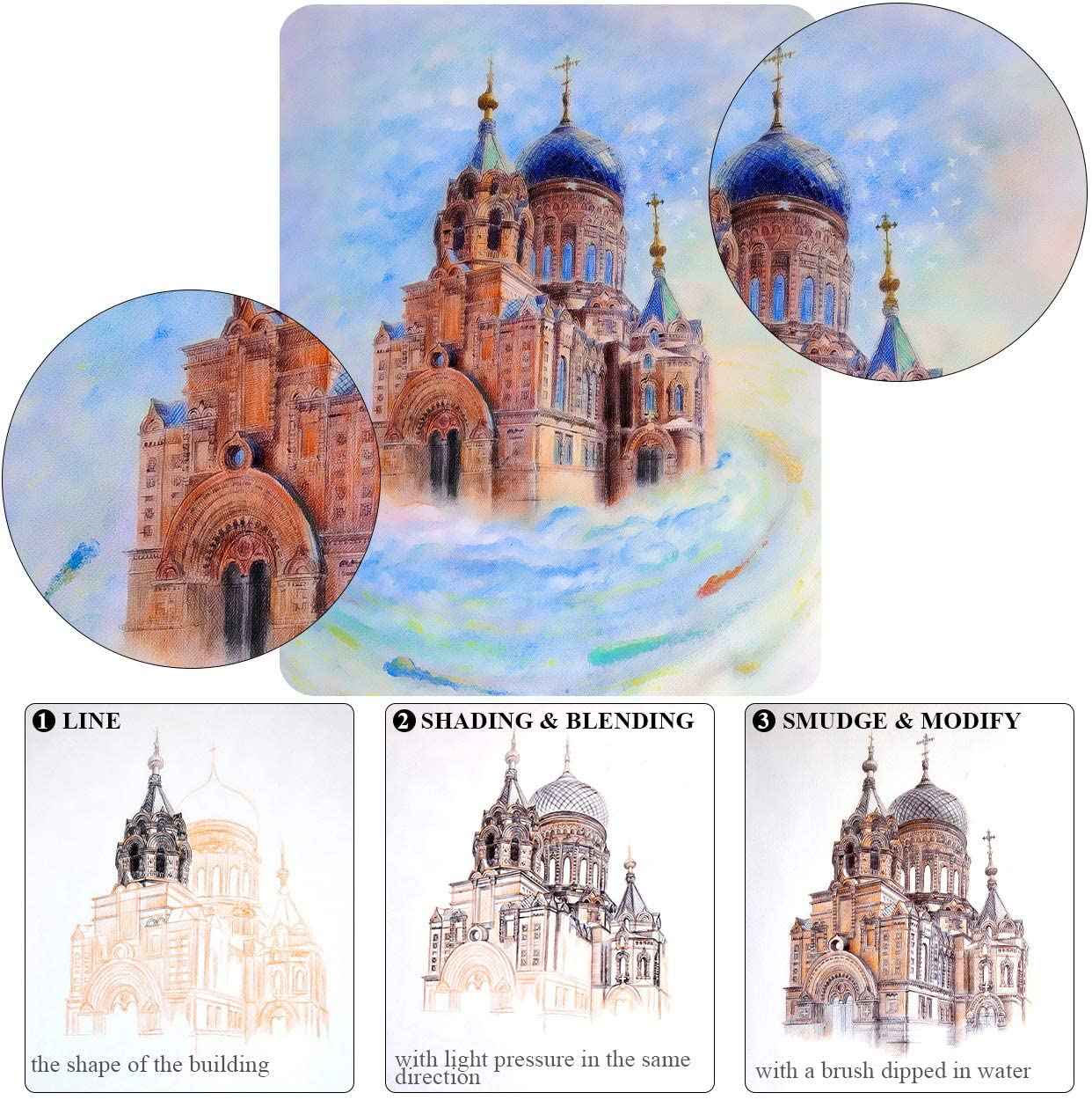 BRUTFUNER 120 Professional Watercolor Artist Pencils Set - TTpen