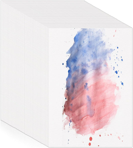 120 Sheets Watercolor Paper Bulk (5 x 7 Inch)