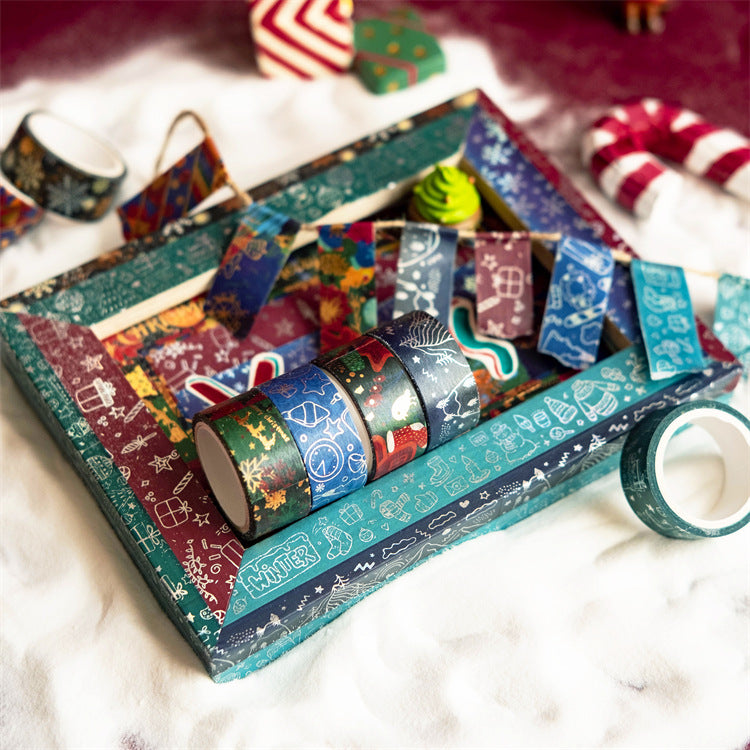 Merry Chiristmas Washi Masking Tape Set 12 Rolls