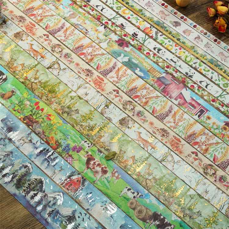 Mountain Forest Washi Masking Tape Set 17 Rolls - TTpen