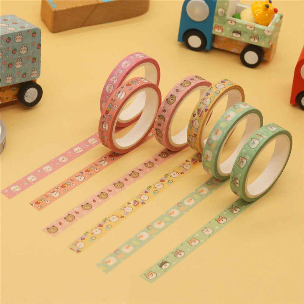 Cute Animals Washi Tape Set 18 Rolls - TTpen