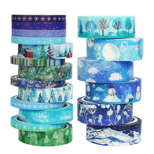 Winter Washi Masking Tape Set 19 Rolls - TTpen