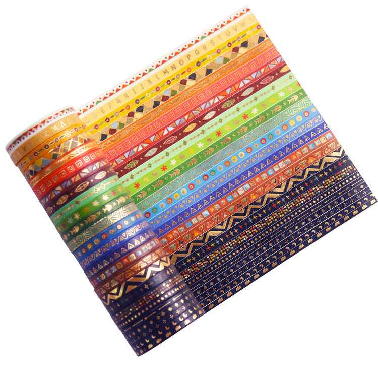 Slim Tribal Style Washi Masking Tape Set 26 Rolls - TTpen