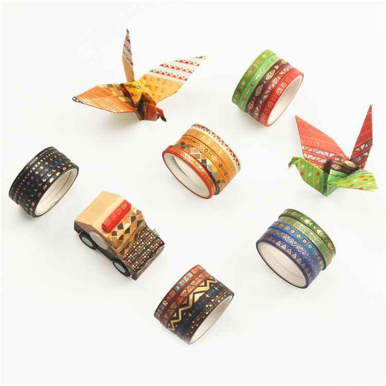 Slim Tribal Style Washi Masking Tape Set 26 Rolls - TTpen