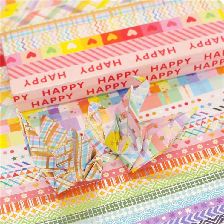 Rainbow Foil Washi Masking Tape Set 27 Rolls - TTpen