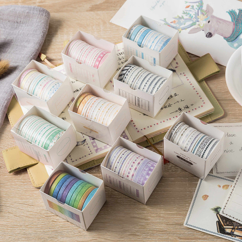 Washi Masking Tape Set 90 Rolls 5mm