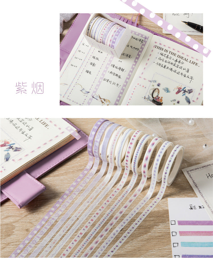 Washi Masking Tape Set 90 Rolls 5mm