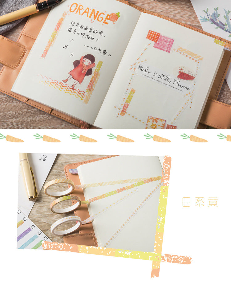 Washi Masking Tape Set 90 Rolls 5mm