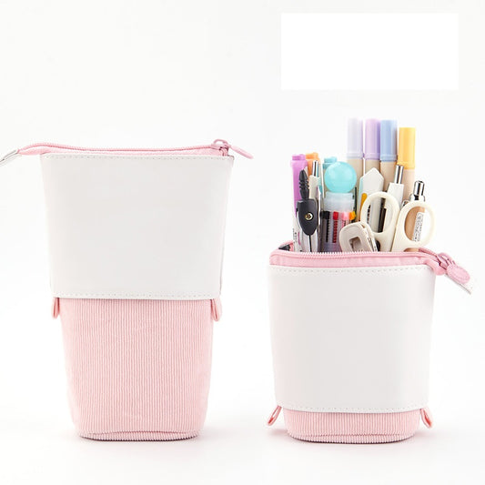 Angoo Stand-Up Pencil Case Pull-Down Pen Holder
