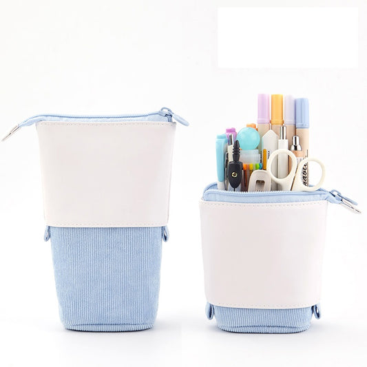 Angoo Stand-Up Pencil Case Pull-Down Pen Holder