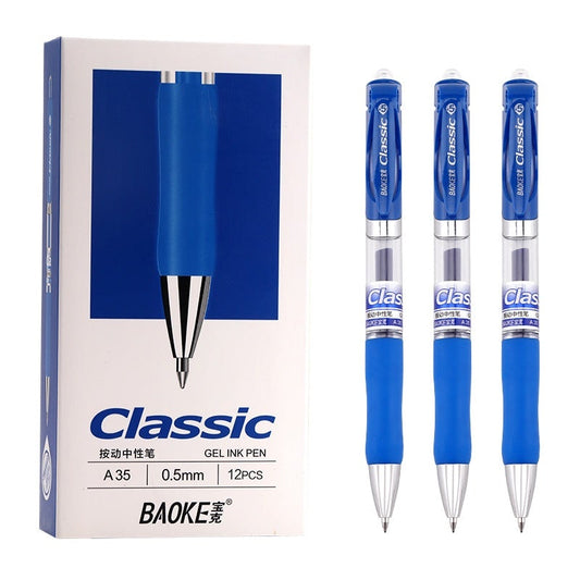 Baoke Classic Gel Ink Pens A35 0.5mm (Pack of 12)