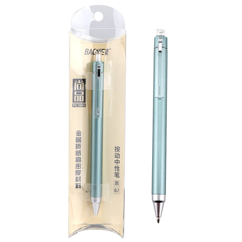 Baoke Retraceable Gel Pen PC3688 0.7mm 0.7mm Black Turquoise