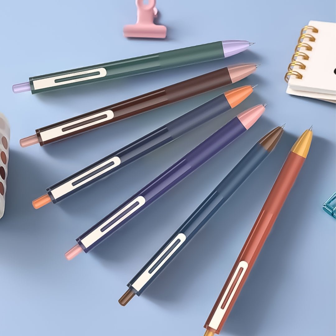 Beifa Caramel Press Neutral Gel Pens 6 Pack