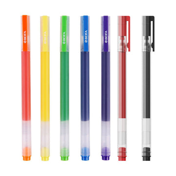 Beifa Jumbo MultiColor 0.5mm Gel Pens Pack of 7