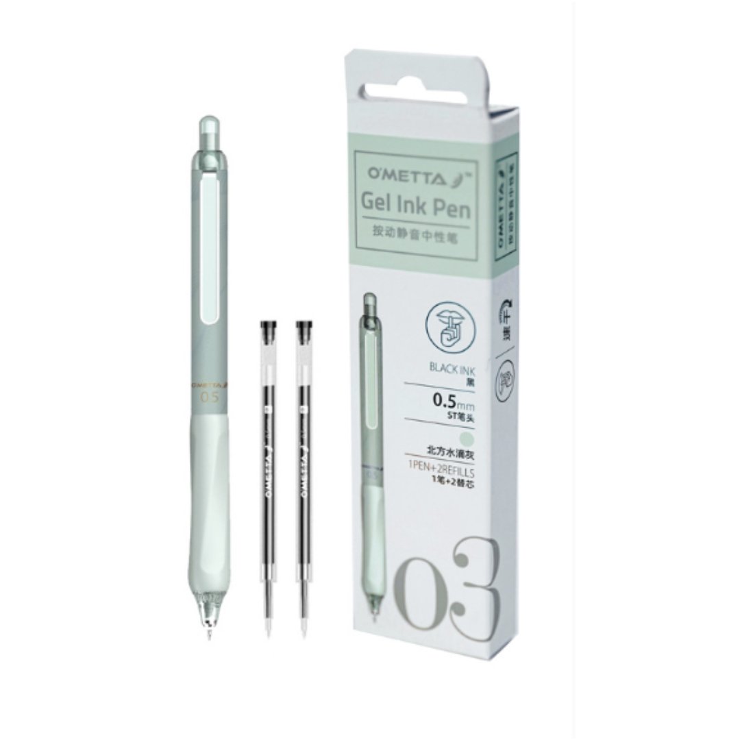 Beifa Ometta-03 0.5mm Gel Ink Pen-1 pen with 2 refills