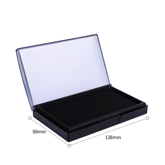 2pcs DELI Large Black Red Blue Ink Stamp Pad - 68mm x 118mm