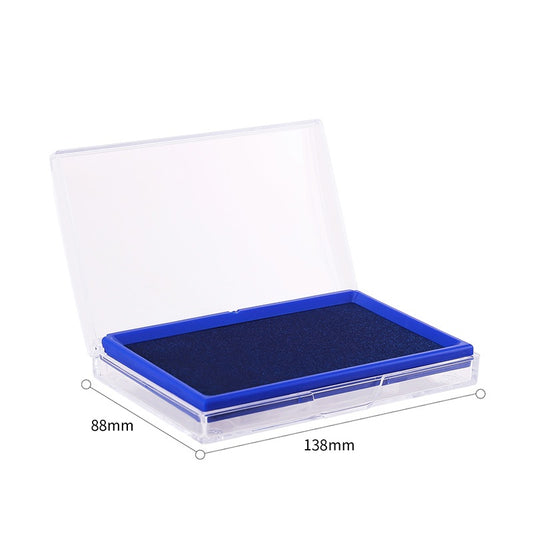 2pcs DELI Large Black Red Blue Ink Stamp Pad - 68mm x 118mm