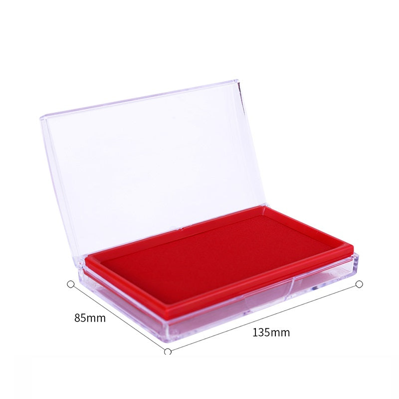 2pcs DELI Large Black Red Blue Ink Stamp Pad - 68mm x 118mm