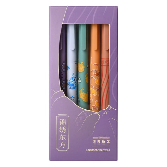 Kaco Pure Beautiful East Gel Ink Pen 5 Pack