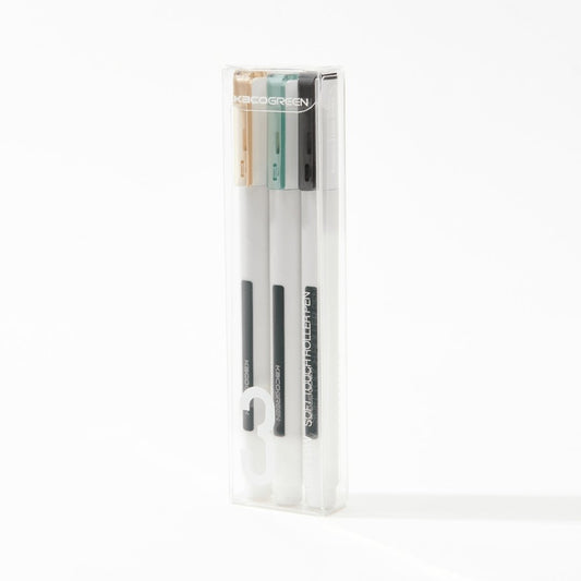 Kaco Tecflow 0.5mm Roller Gel Pen- Pack of 3