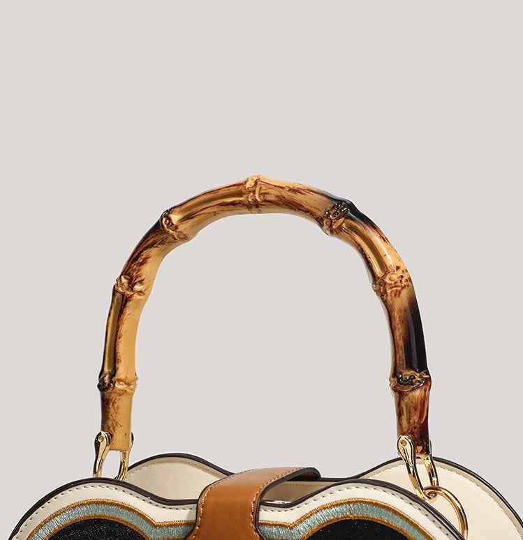 Unique Panda Handbag with Bamboo Handle – Stylish Crossbody Bag for Women