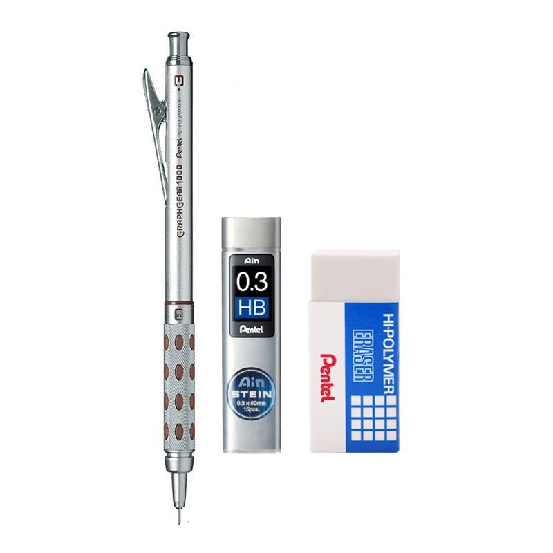 graph gear 1000 Pentel Graphgear 1000 MechanIcal Pencil Set with Leads Eraser