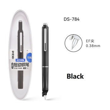 Retractable Fountain Pen 0.38mm Extra Fine Nib