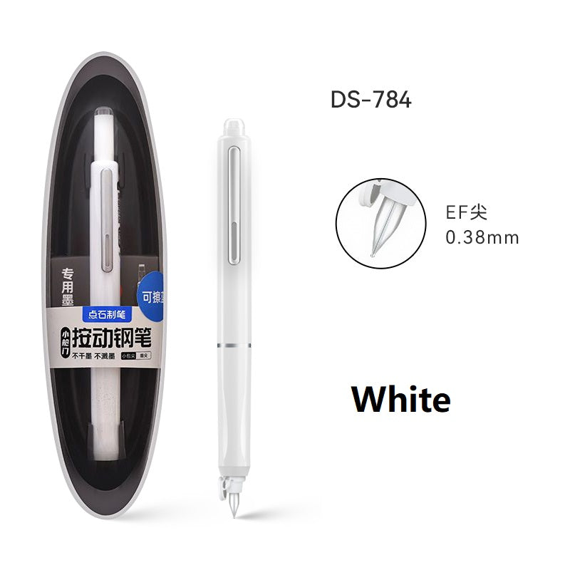 Retractable Fountain Pen 0.38mm Extra Fine Nib
