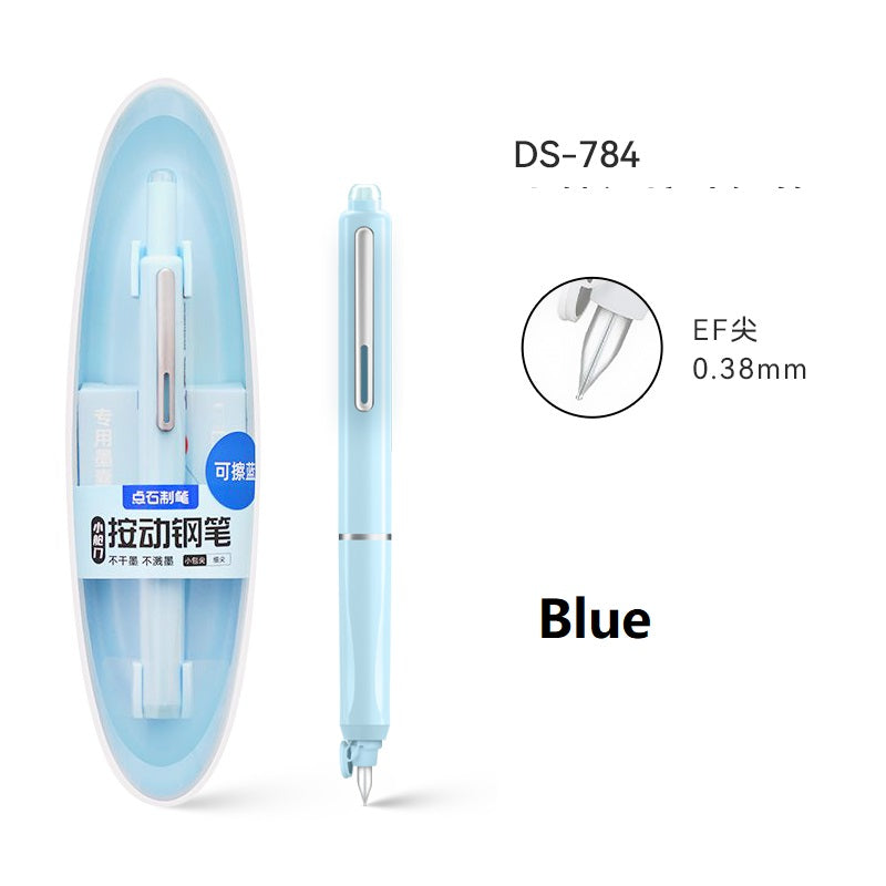 Retractable Fountain Pen 0.38mm Extra Fine Nib