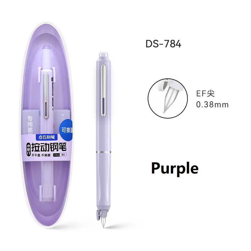 Retractable Fountain Pen 0.38mm Extra Fine Nib
